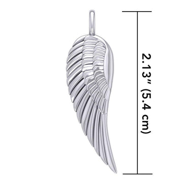 Angel Wing Silver Pendant TPD2932 - Jewelry